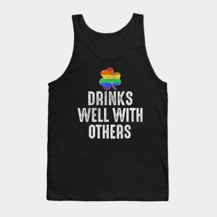 Drinks Well With Others Lgbt Gay Tank Top